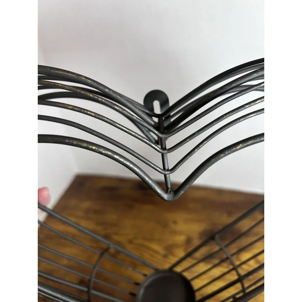 Vintage Black Metal Heart Wall Sconce Candle Holder - Rustic Romantic Home Decor